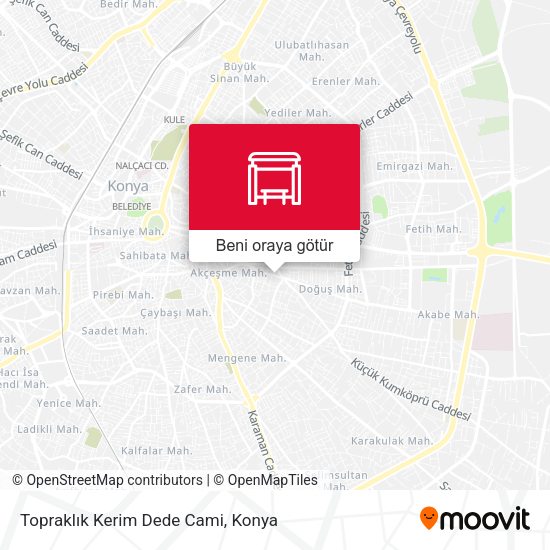 Topraklık Kerim Dede Cami harita