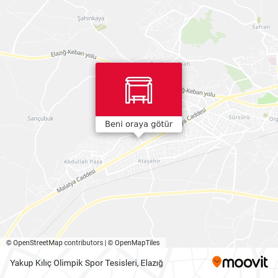 Yakup Kılıç Olimpik Spor Tesisleri harita