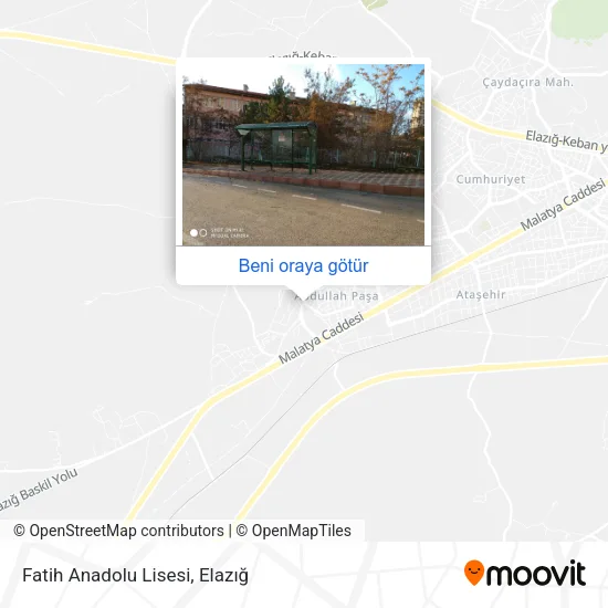 Fatih Anadolu Lisesi harita