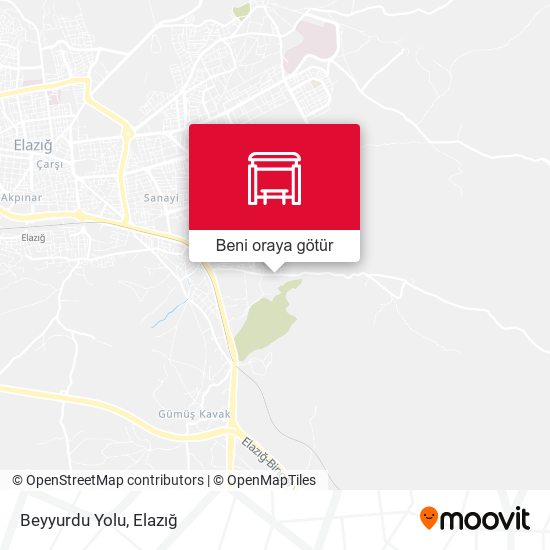 Beyyurdu Yolu harita