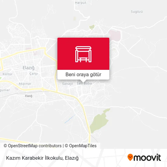 Kazım Karabekir İlkokulu harita