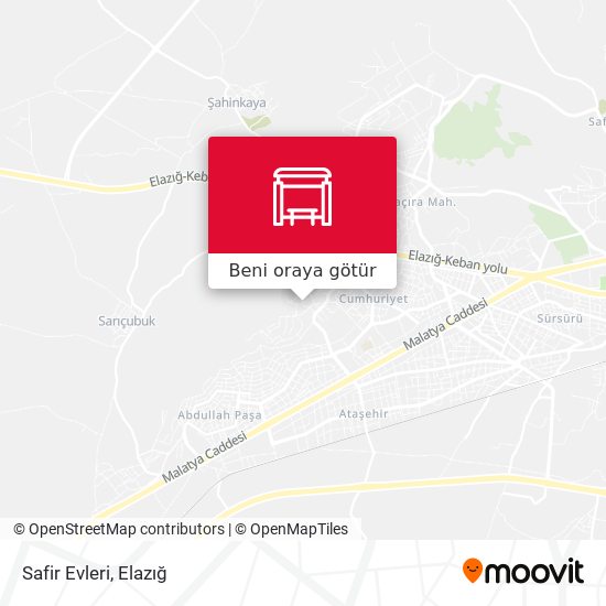 Safir Evleri harita