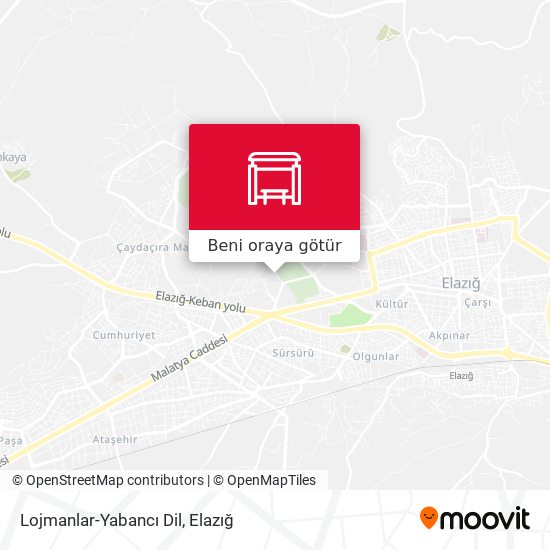 Lojmanlar-Yabancı Dil harita