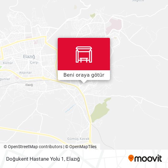 Doğukent Hastane Yolu 1 harita