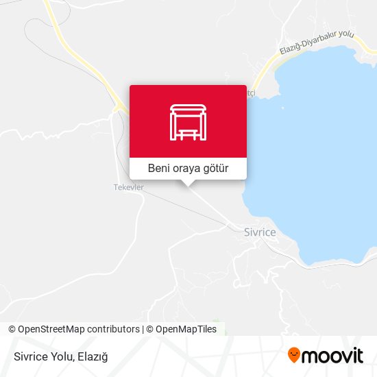 Sivrice Yolu harita