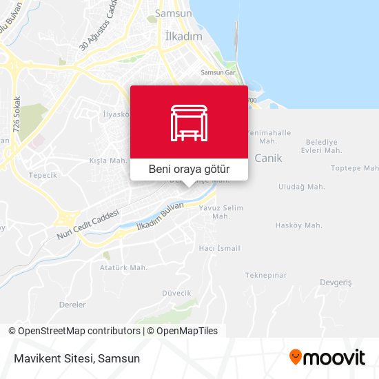 Mavikent Sitesi harita