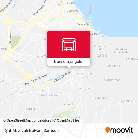 Şht.M. Zıvalı Bulvarı harita