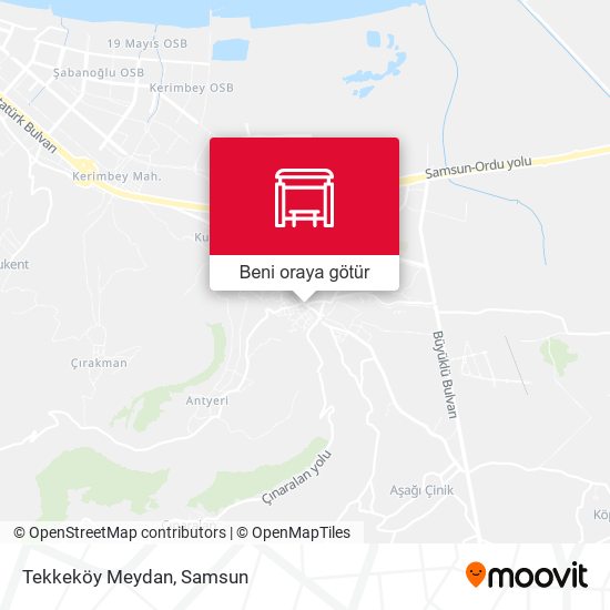 Tekkeköy Meydan harita