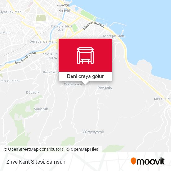 Zirve Kent Sitesi harita
