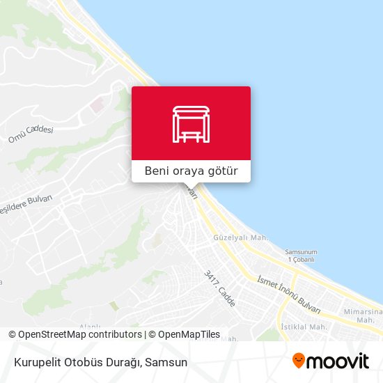 Kurupelit Otobüs Durağı harita