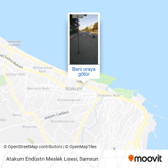 Atakum Endüstri Meslek Lisesi harita