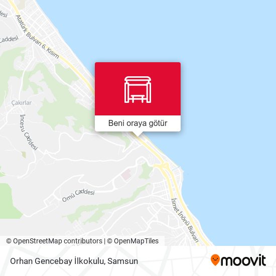 Orhan Gencebay İlkokulu harita