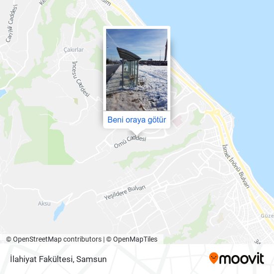 İlahiyat Fakültesi harita