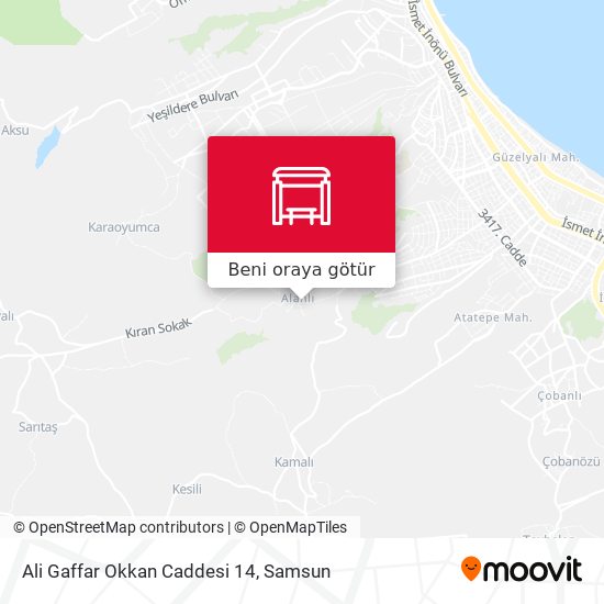 Ali Gaffar Okkan Caddesi 14 harita