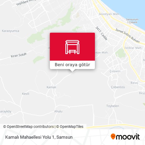 Kamalı Mahaellesi Yolu 1 harita
