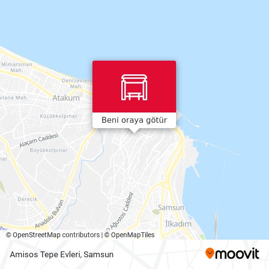 Amisos Tepe Evleri harita