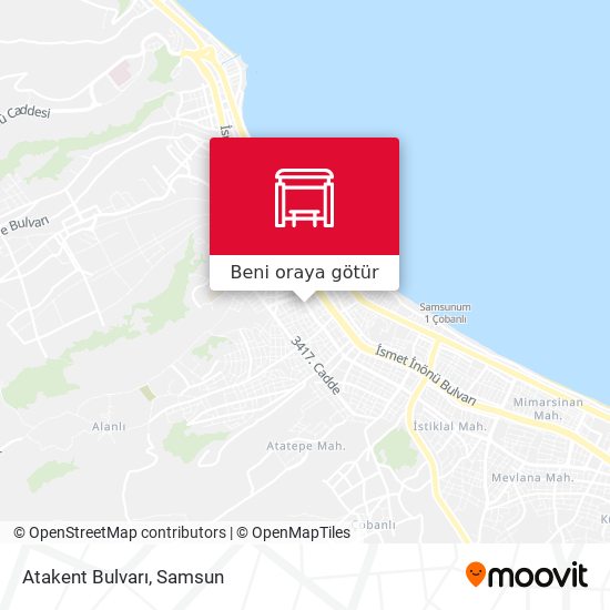 Atakent Bulvarı harita