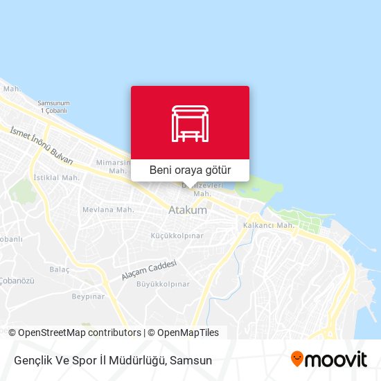 Gençlik Ve Spor İl Müdürlüğü harita