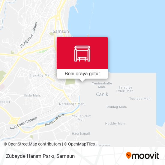 Zübeyde Hanım Parkı harita