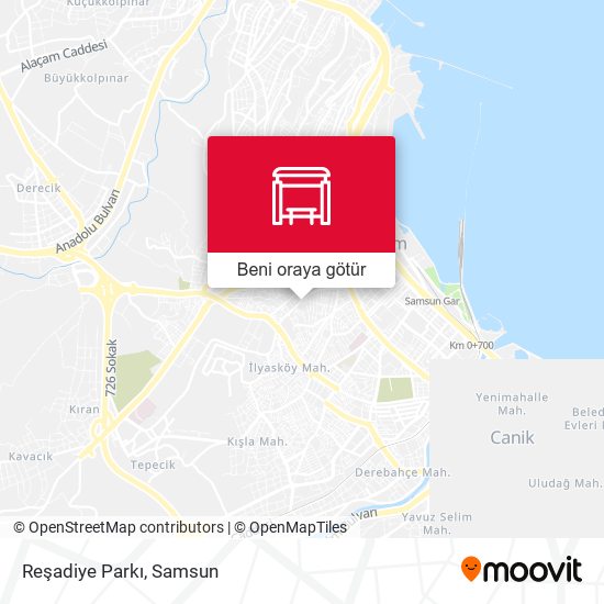 Reşadiye Parkı harita
