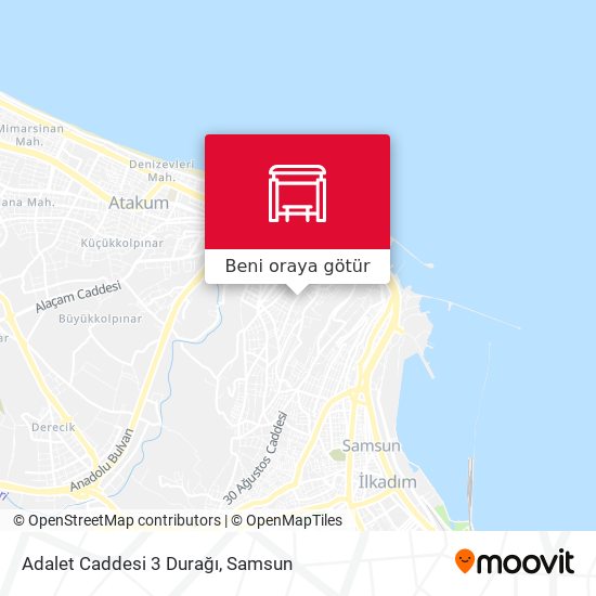 Adalet Caddesi 3 Durağı harita