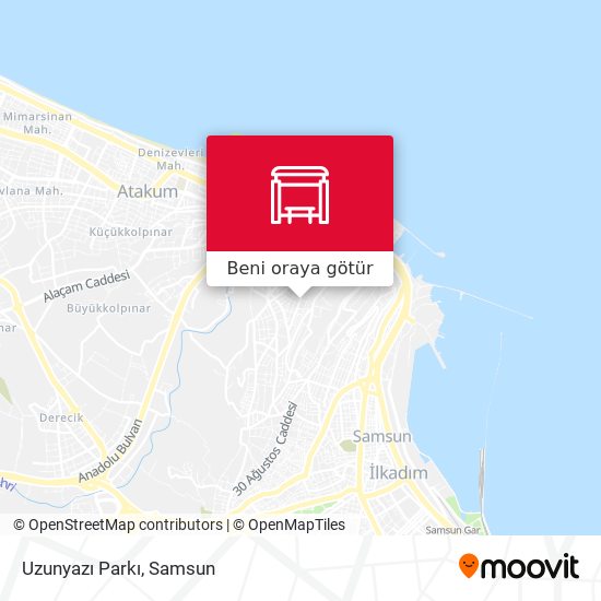 Uzunyazı Parkı harita