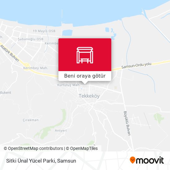 Sitki Ünal Yücel Parki harita