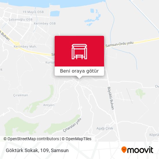 Göktürk Sokak, 109 harita