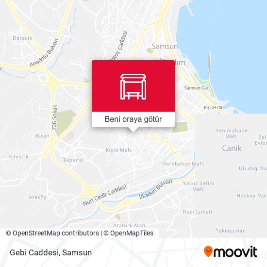 Gebi Caddesi harita