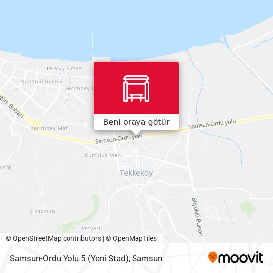 Samsun-Ordu Yolu 5 (Yeni Stad) harita