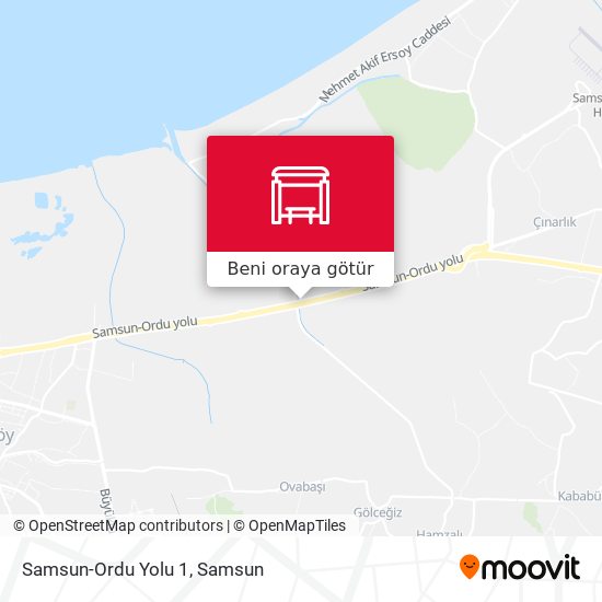 Samsun-Ordu Yolu 1 harita