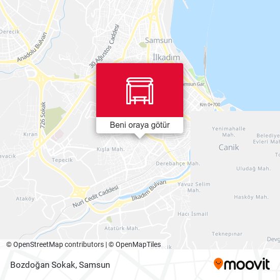 Bozdoğan Sokak harita