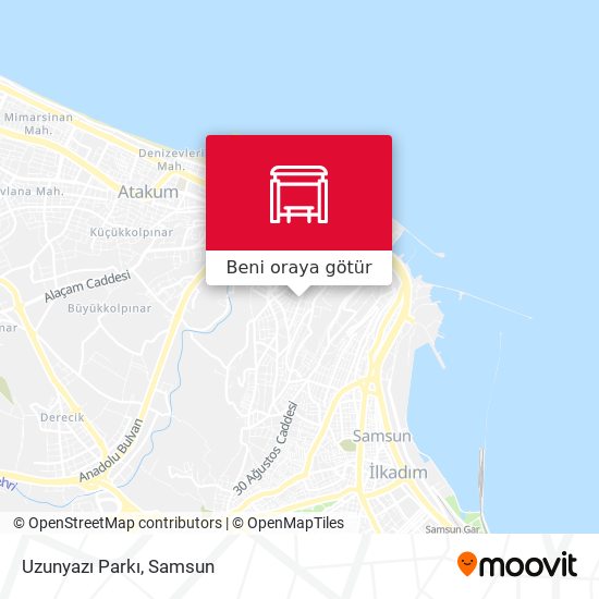 Uzunyazı Parkı harita