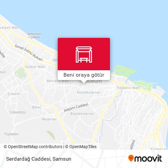 Serdardağ Caddesi harita