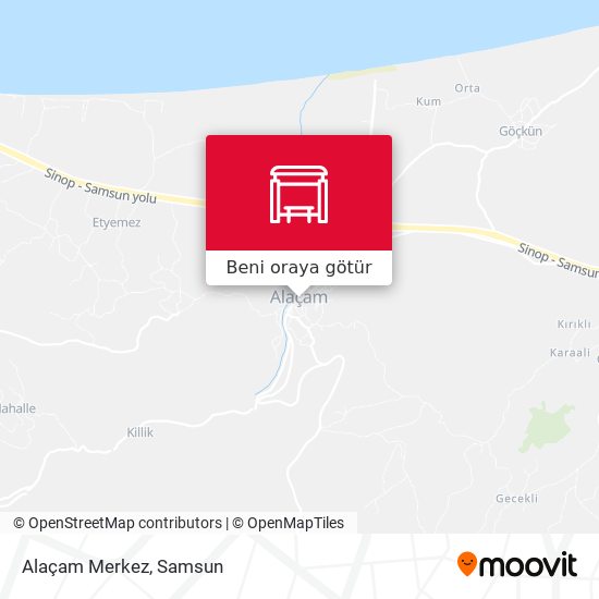 Alaçam Merkez harita