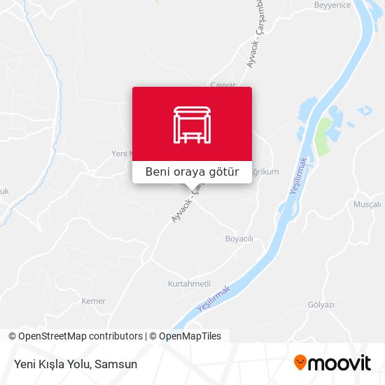 Yeni Kışla Yolu harita