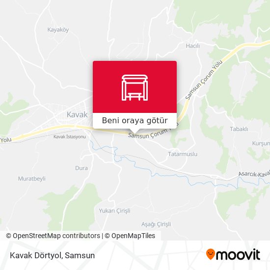 Kavak Dörtyol harita