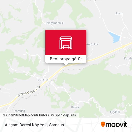 Alaçam Deresi Köy Yolu harita