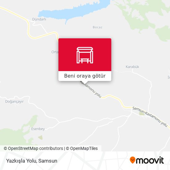 Yazkışla Yolu harita