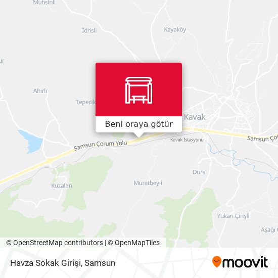 Havza Sokak Girişi harita