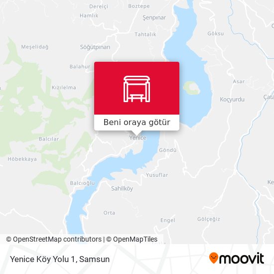 Yenice Köy Yolu 1 harita
