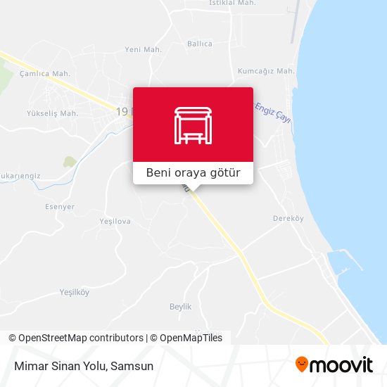 Mimar Sinan Yolu harita