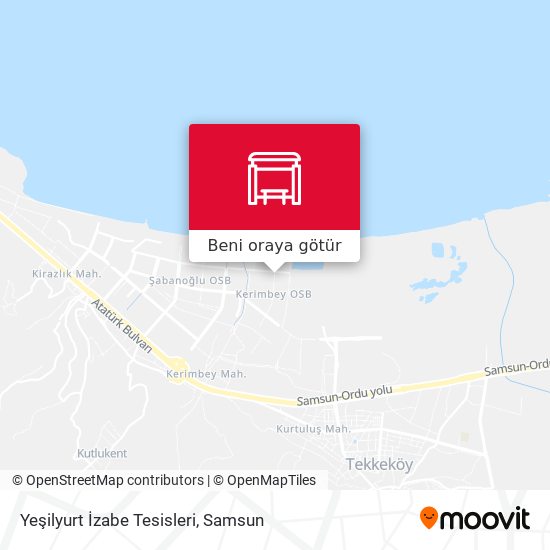 Yeşilyurt İzabe Tesisleri harita