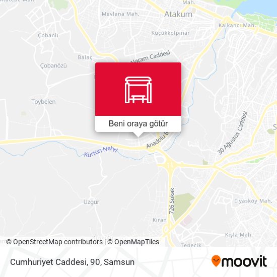 Cumhuriyet Caddesi, 90 harita