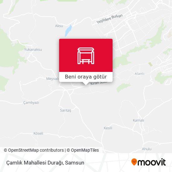 Çamlık Mahallesi Durağı harita