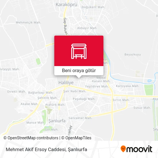 Mehmet Akif Ersoy Caddesi harita