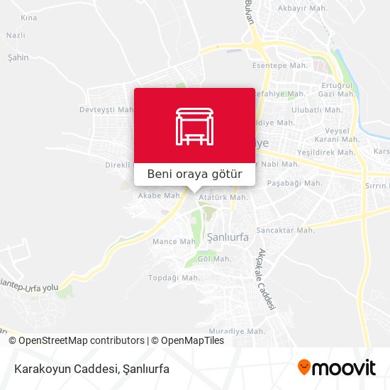 Karakoyun Caddesi harita