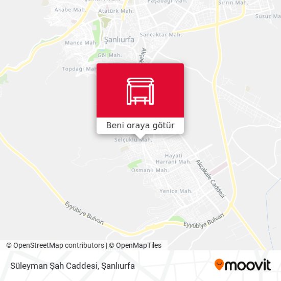 Süleyman Şah Caddesi harita