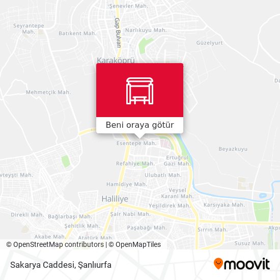 Sakarya Caddesi harita