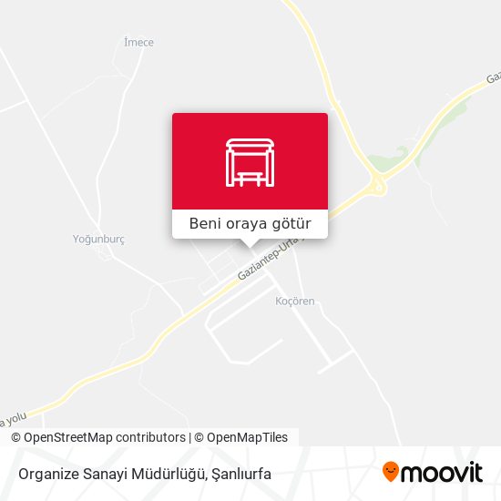 Organize Sanayi Müdürlüğü harita